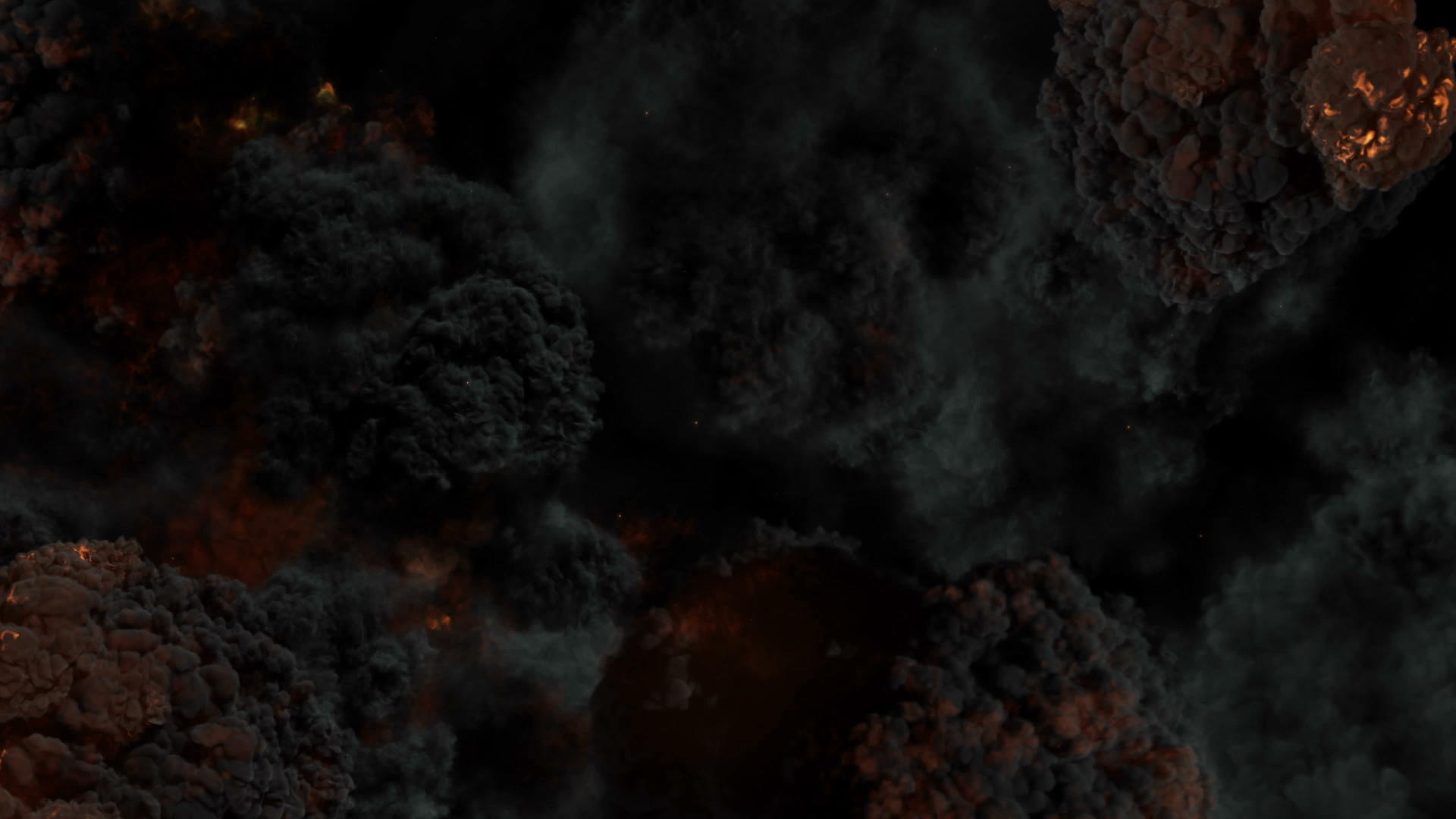 黑色背景4k大规模现实消防爆炸特效千瓦视频的预览图