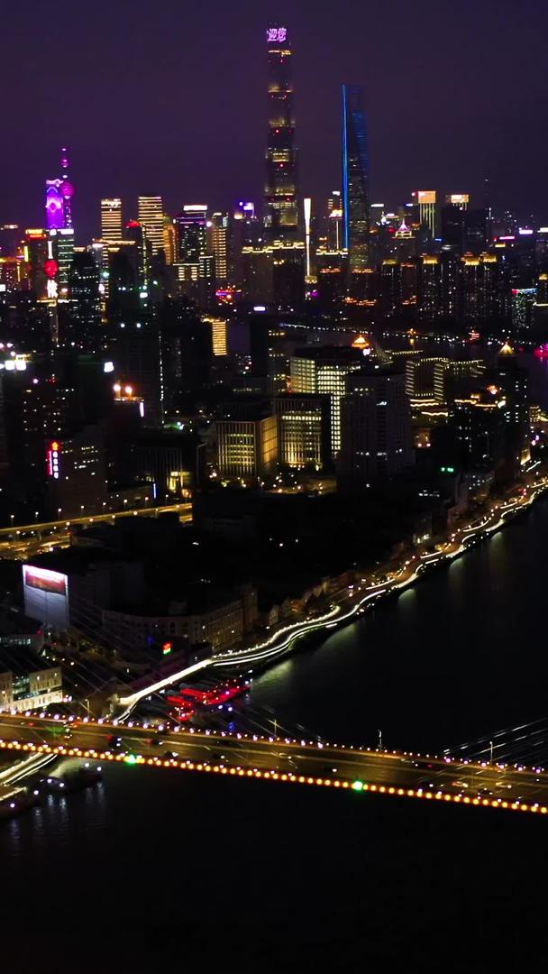 南浦大桥航拍夜景视频的预览图