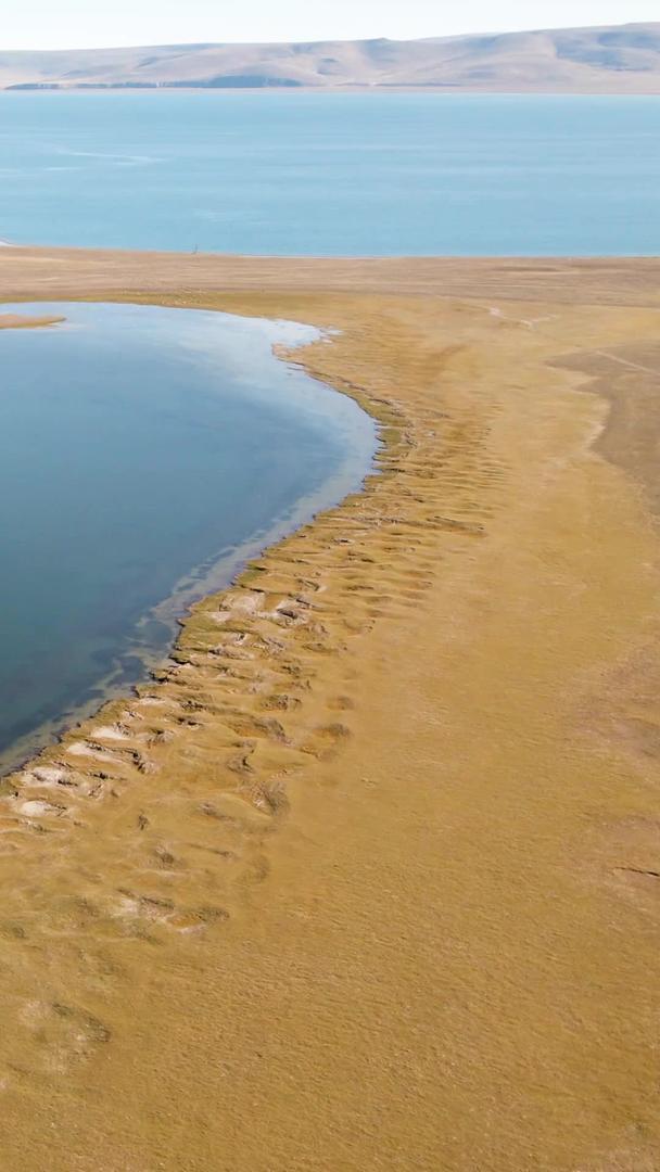 纳木措双月湾湖景航拍视频的预览图