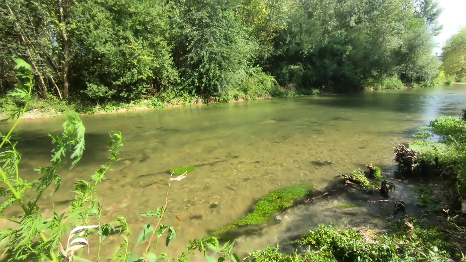 黑河流入德尼省聚合物坝黑河视频的预览图