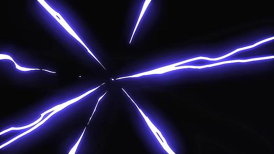速度线mg光效放射闪电光线闪光电光动画元素视频的预览图