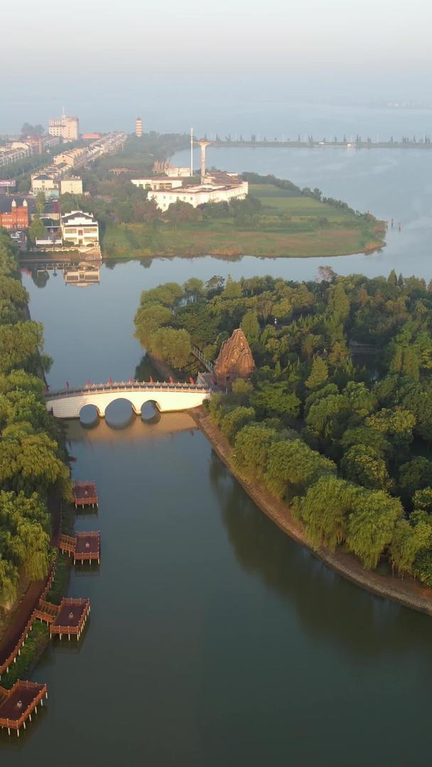 5A安徽阜阳八里河旅游区航拍视频视频的预览图