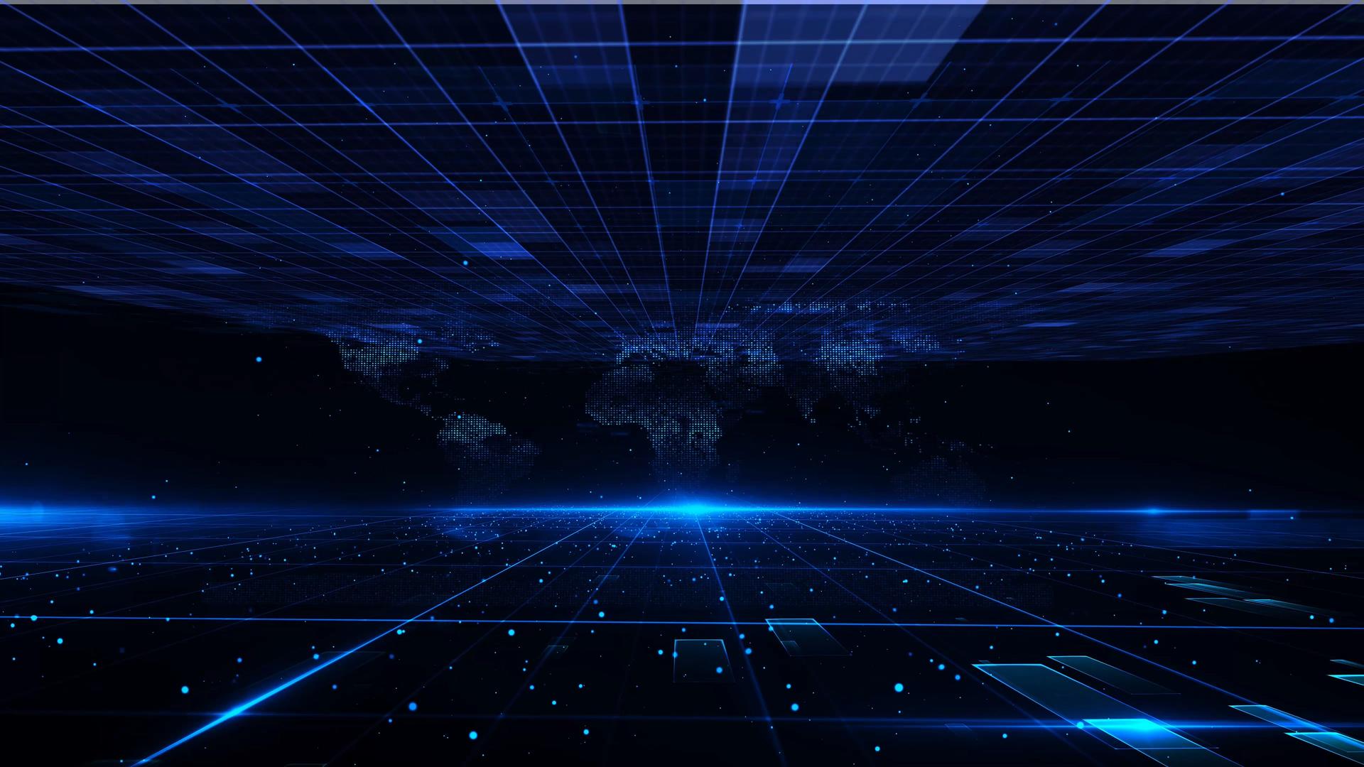 4K粒子科技穿梭背景视频的预览图