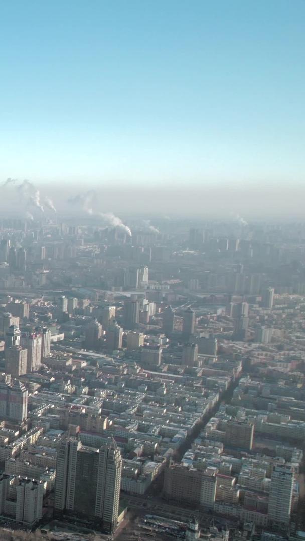 冬季黑龙江哈尔滨城市风景视频的预览图