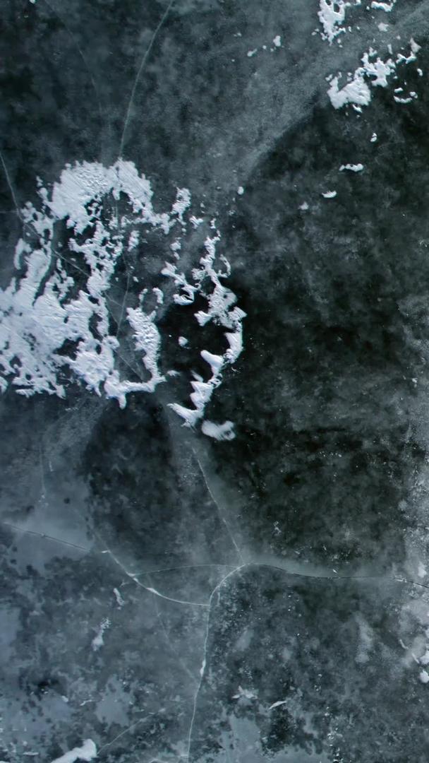 冷冻水面松花江航空镜意境视频的预览图