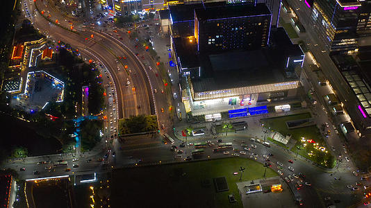 西安城市夜景4K航拍视频的预览图
