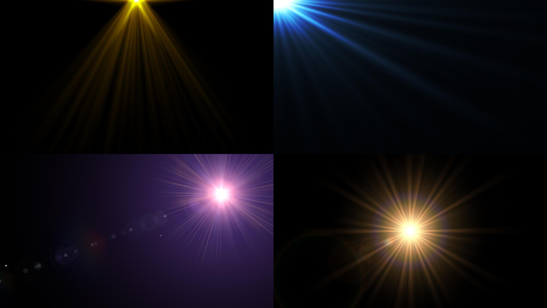 一组炫酷的光线光效修饰动画视频的预览图