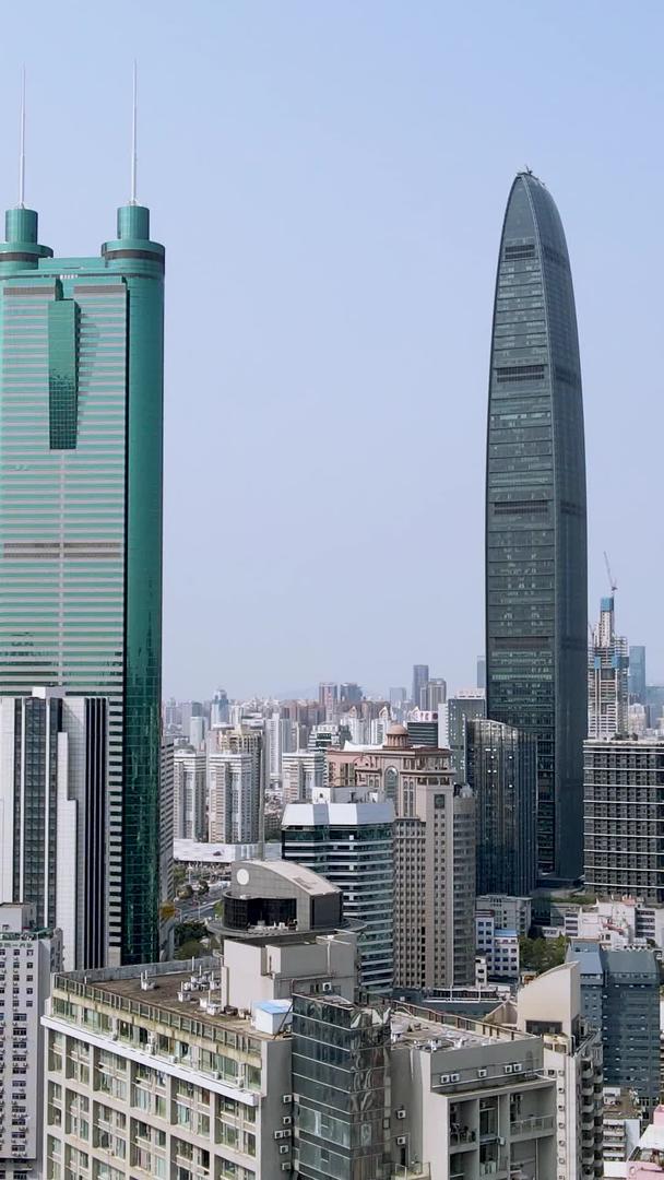 深圳罗湖CBD航拍高楼视频的预览图