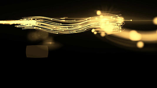金色粒子线条转场特效视频素材视频的预览图