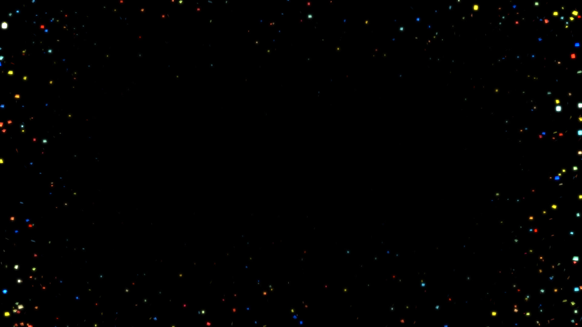 边框飘舞彩块辉光粒子动画视频的预览图