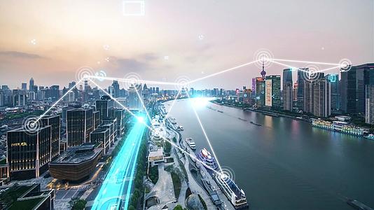 互联网科技城市光线穿梭片头视频的预览图