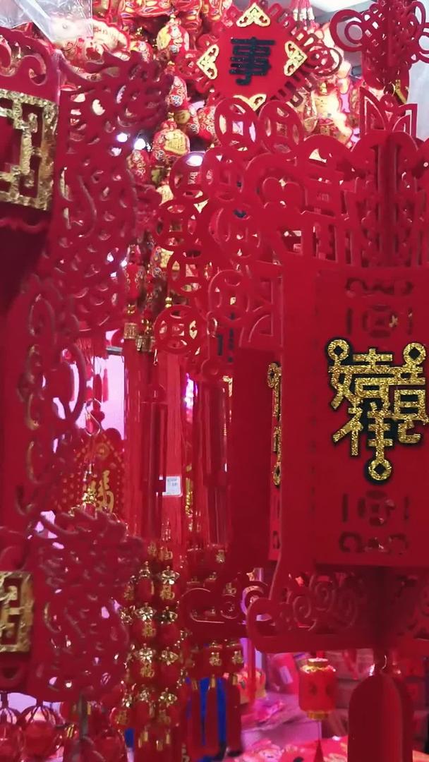 中国传统红灯笼的实拍视频的预览图
