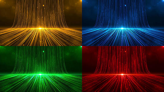 4款科技粒子背景视频的预览图