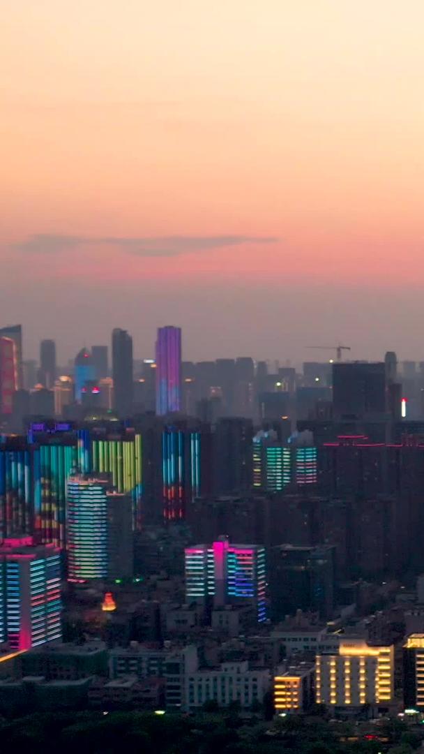 武汉汉口滨江城市航拍灯光秀视频的预览图