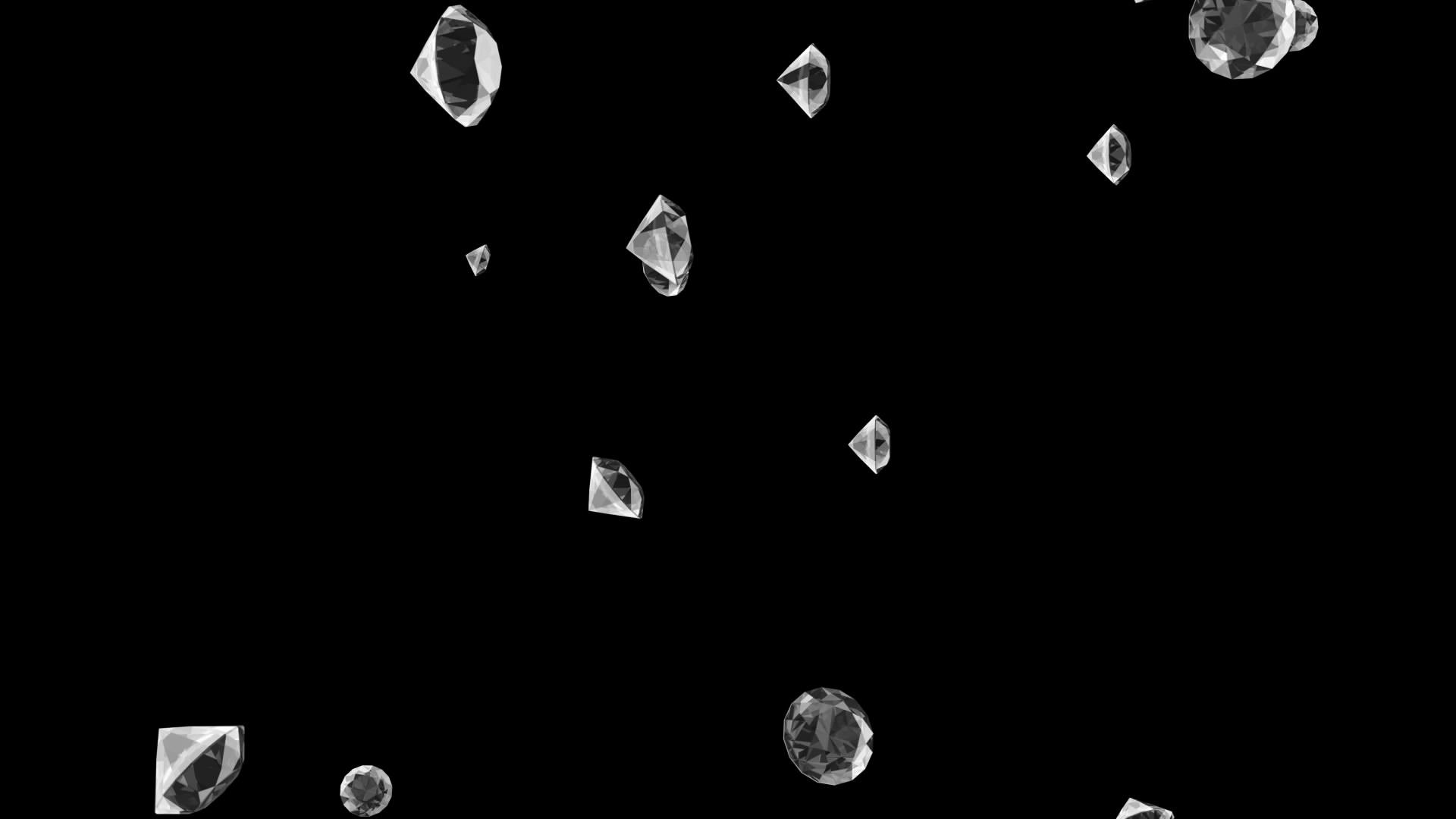 透明通道钻石雨素材视频的预览图