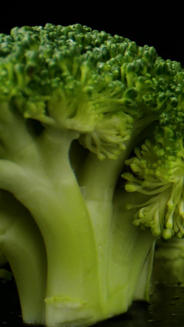 西蓝花有机蔬菜绿色食材视频的预览图