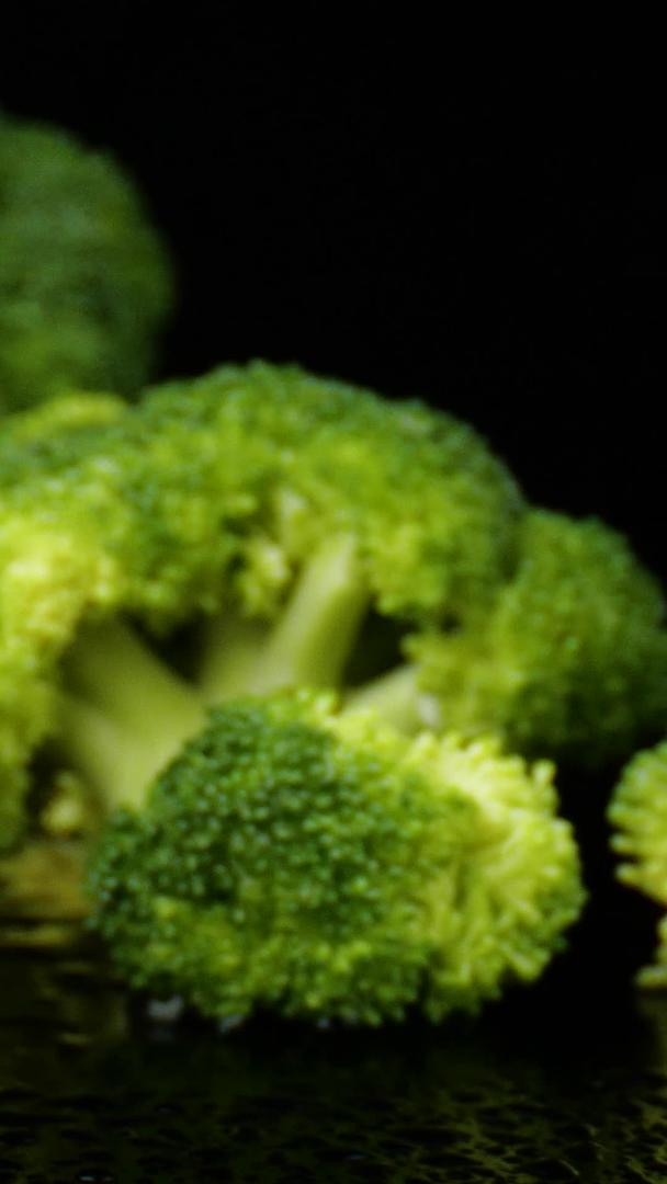西蓝花有机蔬菜绿色食材视频的预览图