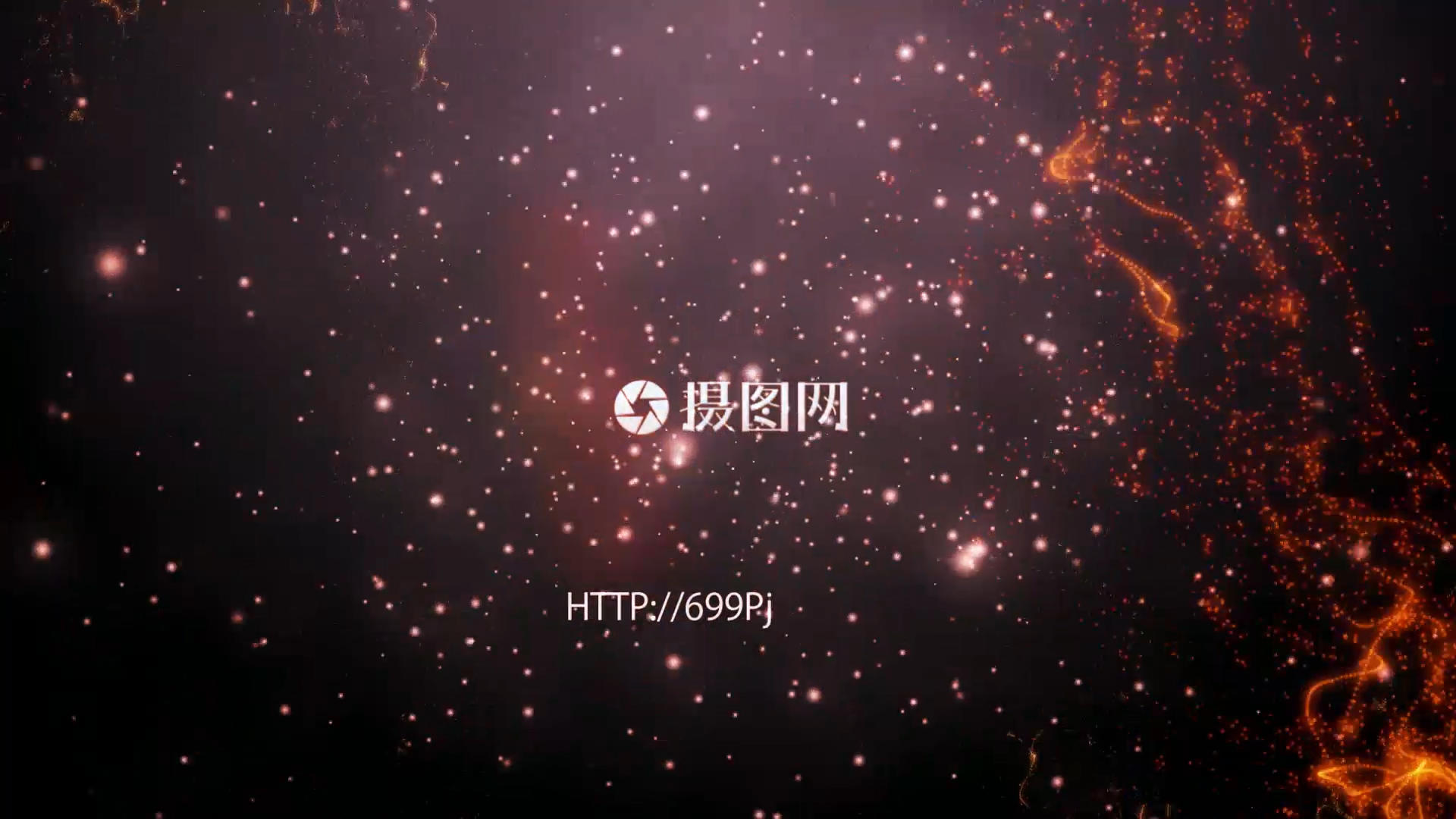 动态粒子耀斑组合火花闪现展示大气标志宣传动画视频的预览图