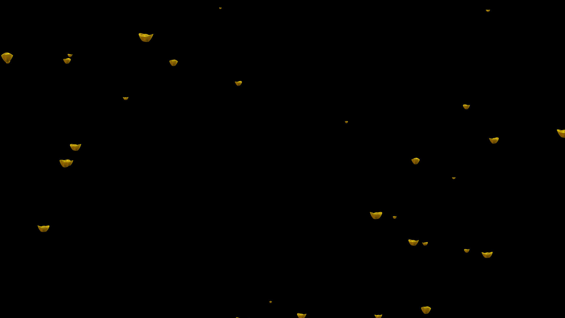 金元宝粒子背景动画视频的预览图