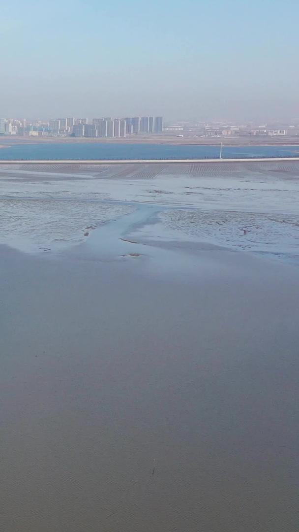 青岛城市风景胶州湾跨海大桥航拍视频视频的预览图