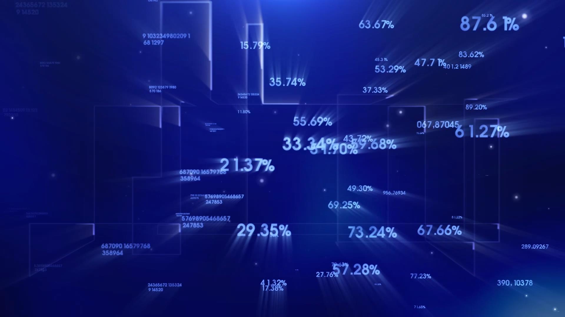 蓝色科技数字背景视频的预览图