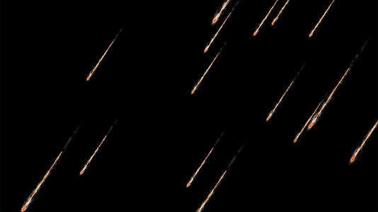 流星火焰动画元素带透明度通道视频的预览图