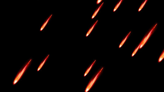 流星雨火焰动画元素带透明度通道视频的预览图
