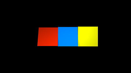 三原色正方形翻转字幕条视频的预览图