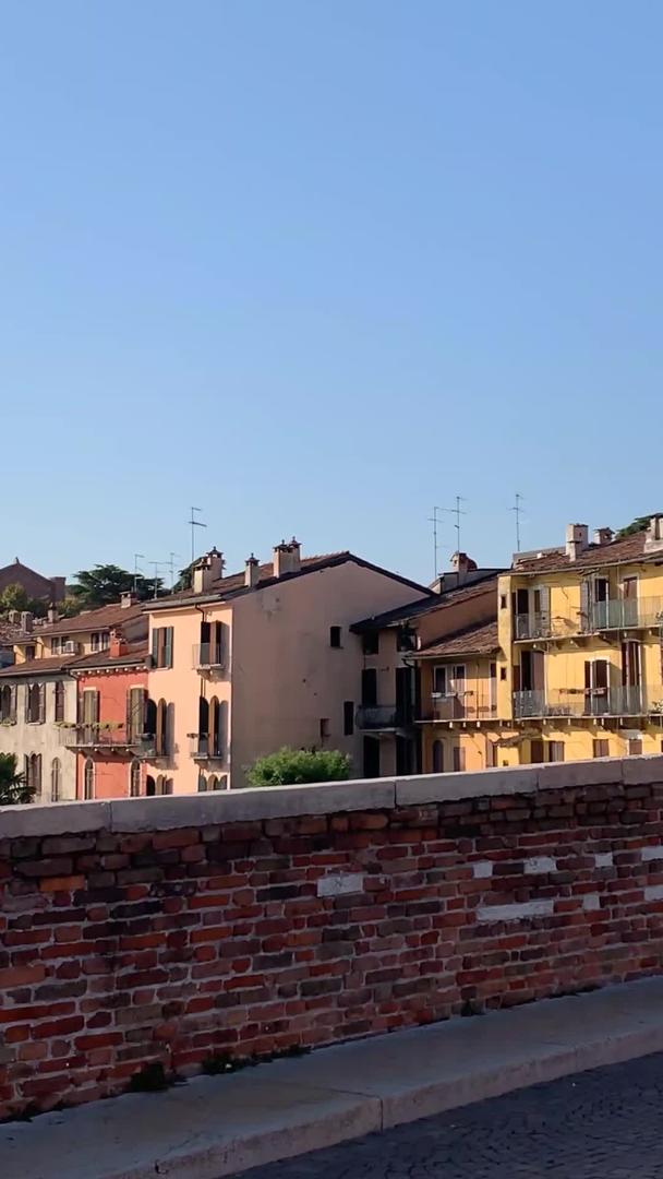 著名的意大利旅游城市维罗纳城市实拍视频视频的预览图