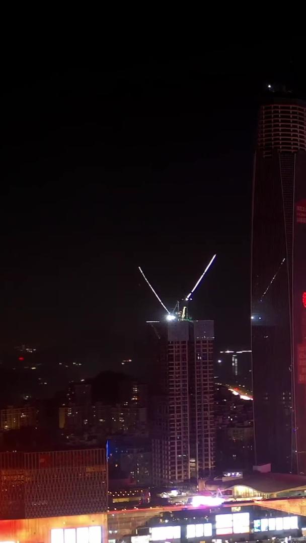 延迟东莞市中心夜景航拍视频的预览图