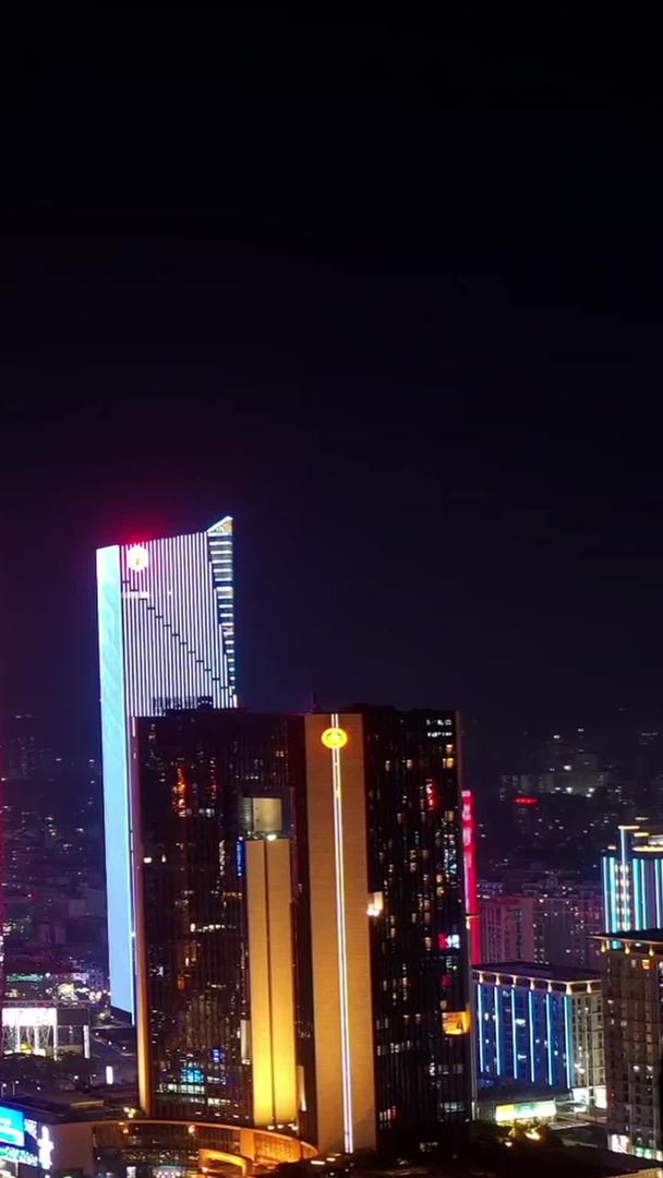 延迟东莞市中心夜景航拍视频的预览图