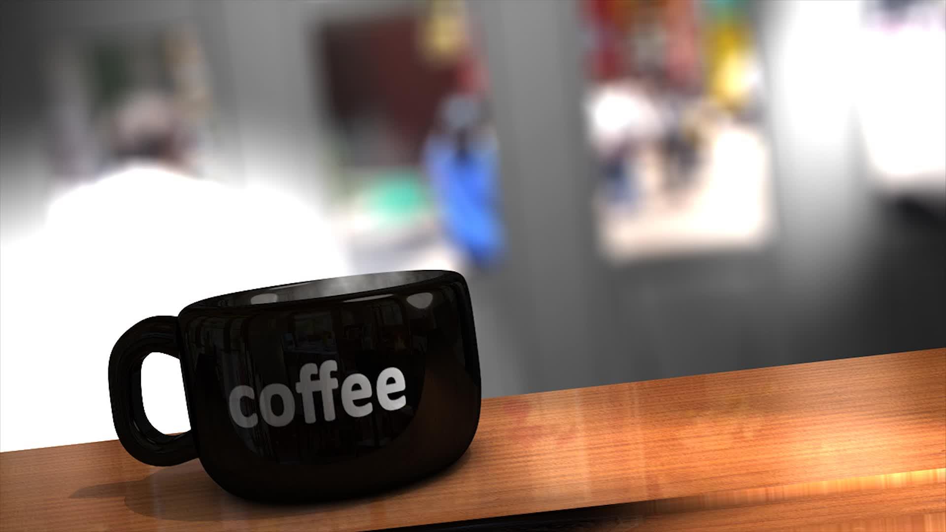 热咖啡杯动画视频的预览图