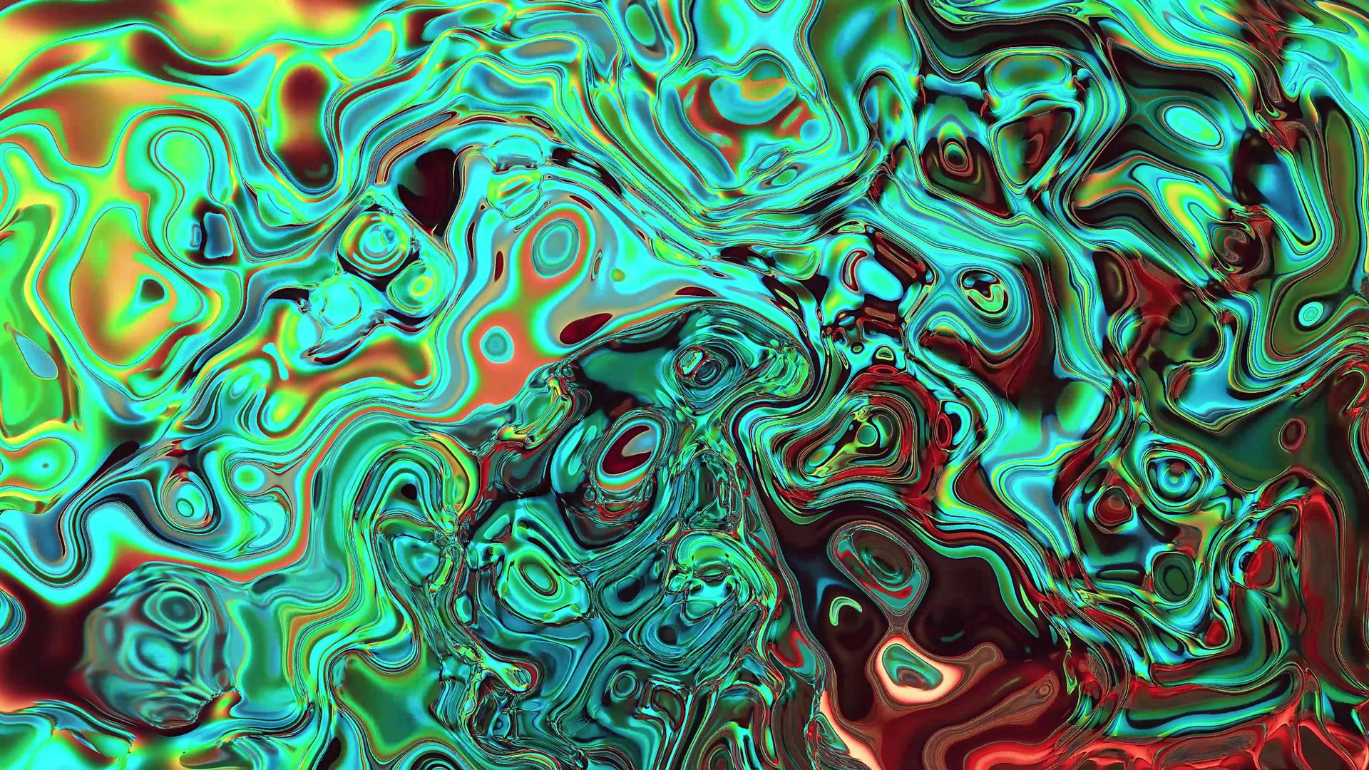 4K抽象液体流体背景视频素材视频的预览图