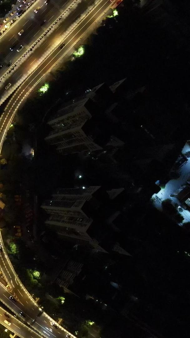 广州中山立交桥高清航拍上帝视角垂直拍摄视频的预览图