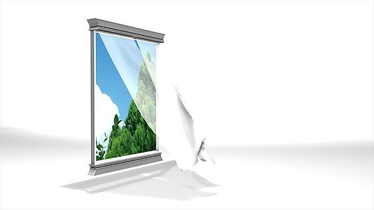 3D自然窗口的动画概念视频的预览图