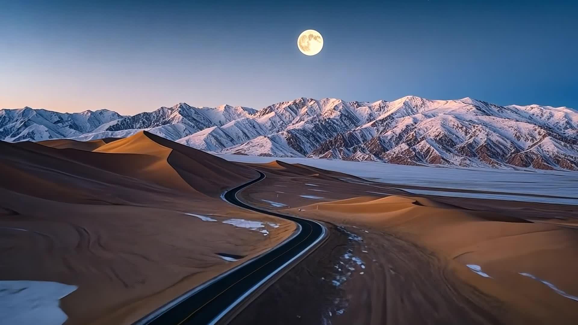 高清沙漠夜空银河星空视频的预览图