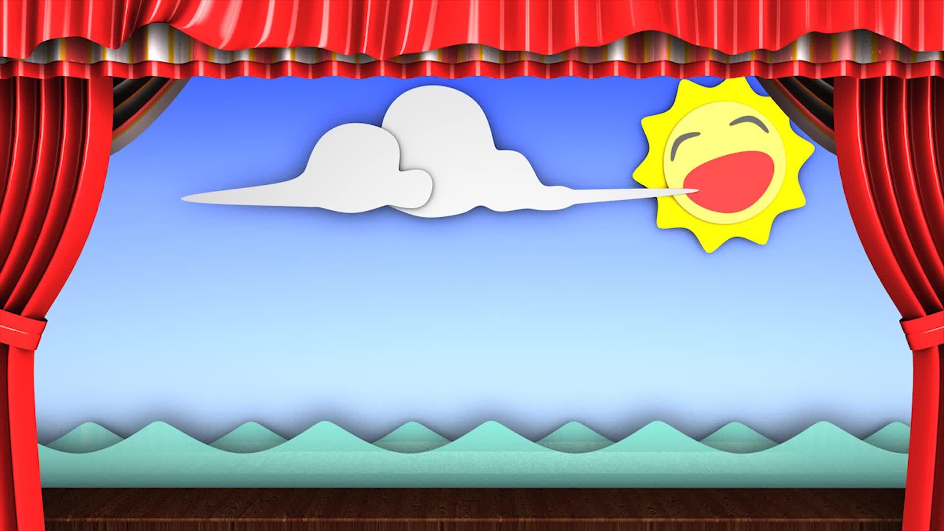 3D动画经典有趣的儿童戏剧舞台视频的预览图