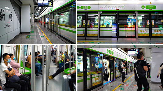 4K实拍杭州地铁进站出站视频的预览图