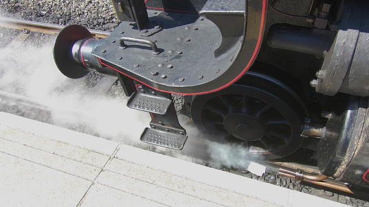 蒸汽释放火车特写视频的预览图