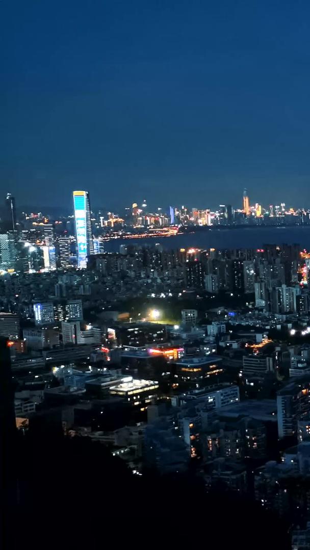 沿海城市夜景景观延迟视频的预览图