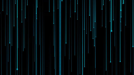 蓝色粒子科技光线动画元素带透明度视频的预览图