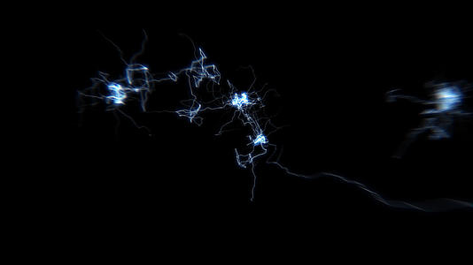 震撼的科技线性闪电元素视频的预览图