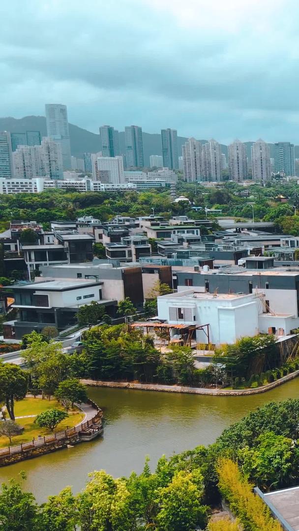 深圳欢乐海岸高清航拍建筑风景视频的预览图