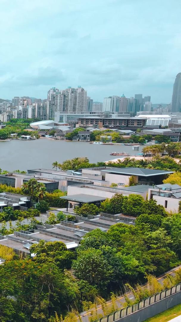 深圳欢乐海岸高清航拍建筑风景视频的预览图