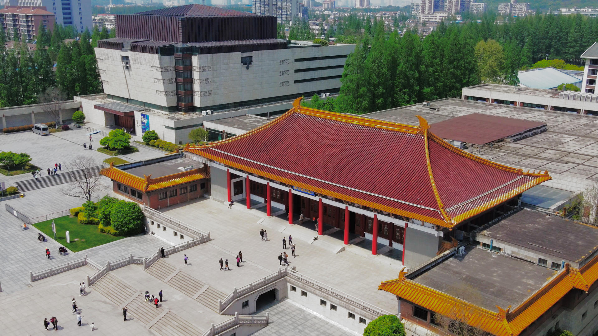 4K航拍南京地标4A景点博物院7视频的预览图