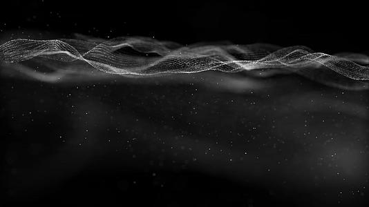 白色粒子云海动画元素带透明度通道视频的预览图