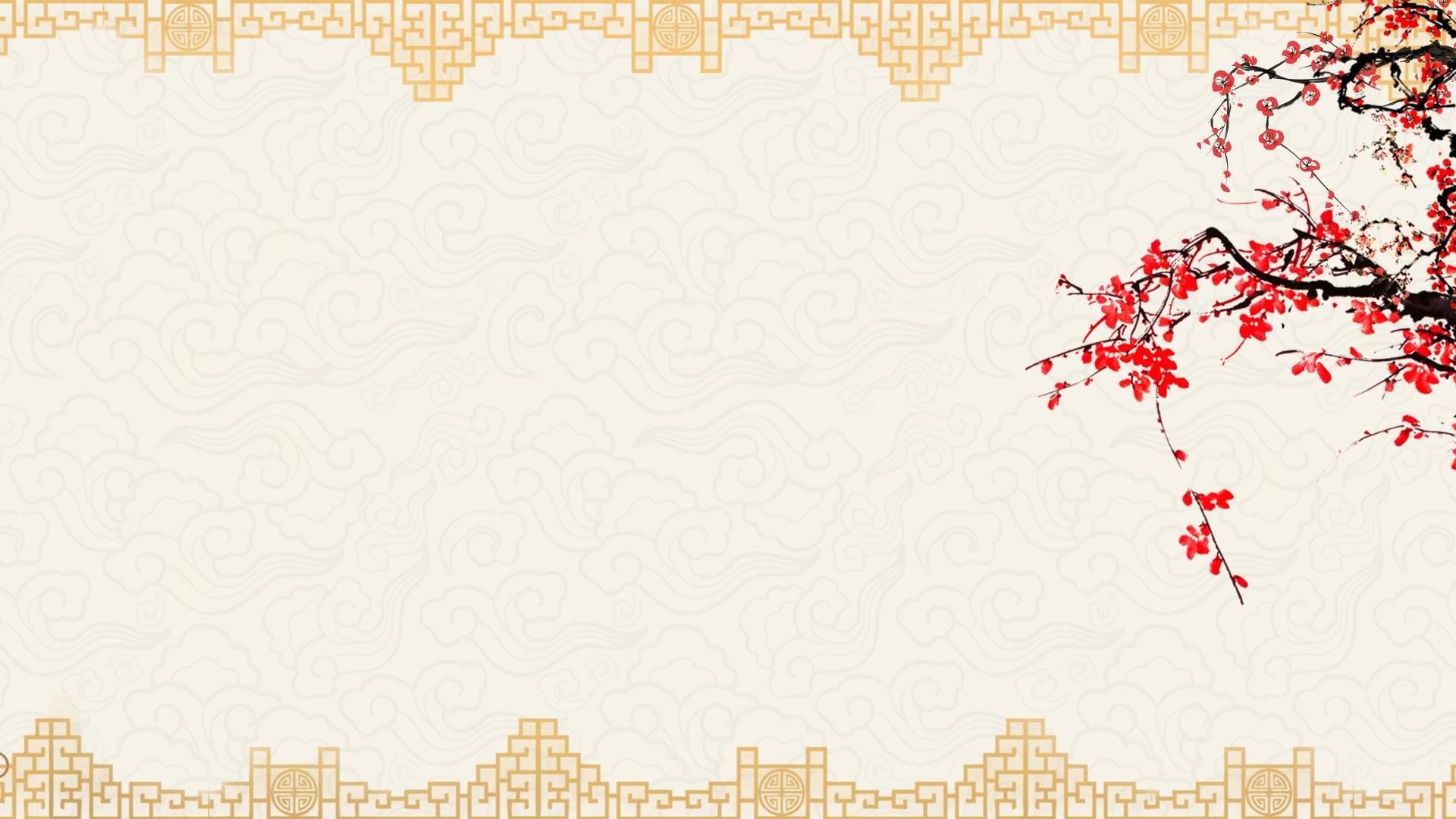 中国风梅花飘动动态视频元素素材视频的预览图