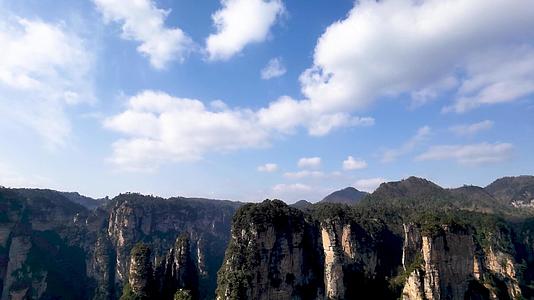 4K实拍湖南武陵源杨家界景区延时摄影视频的预览图