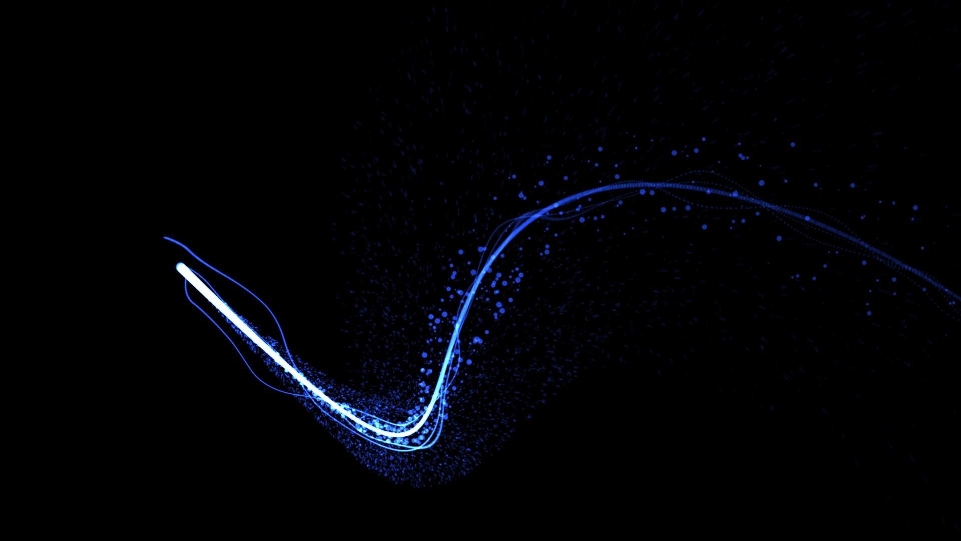 蓝色大气光效粒子拖尾动态转场视频元素视频的预览图