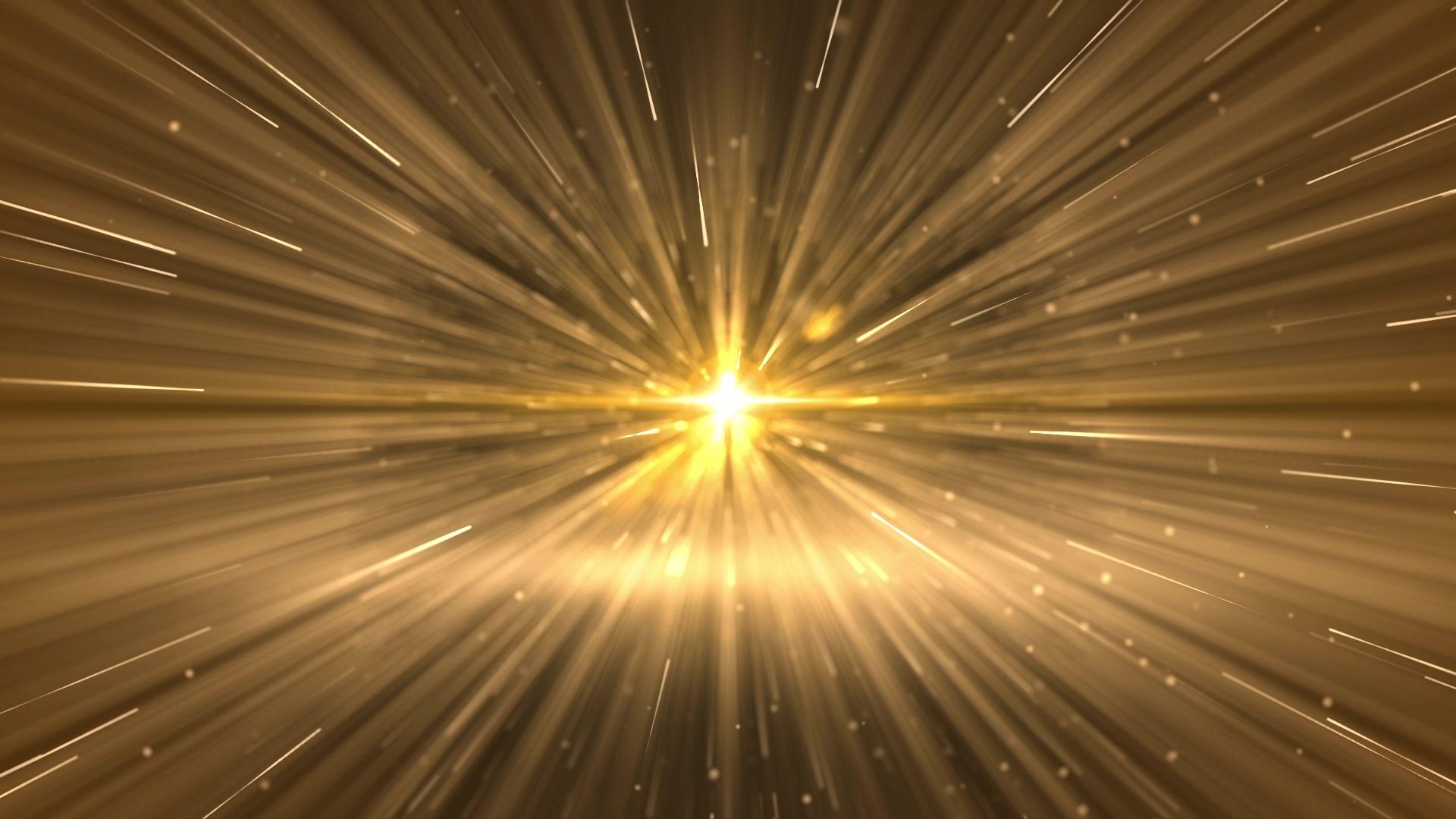金色射光线条背景视频的预览图